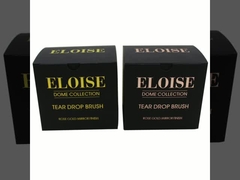 無光沢の黒いペーパー化粧品のブラシ包装箱のローズの金はのためのブラシを構成する