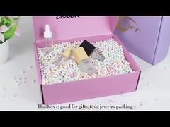 平らなボール紙の注文の郵便利用者箱はピンクを印刷した