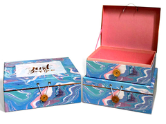 香水ボトルのためのボタンのフックとカラフルなパッケージングギフトセットボックス