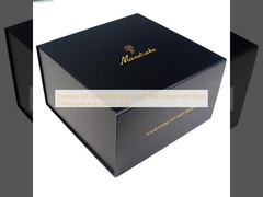 エッセンシャルオイル 折りたたみ 可愛い プレゼント ボックス 黒 硬い紙箱 カスタム サイズ