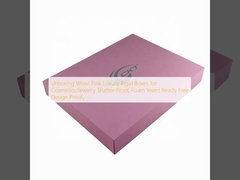 箱を開け Wow! ピンク 豪華 硬い 箱 化粧品/宝石 破裂 防腐 泡 挿入 準備 デザイン 無料 証明 ー