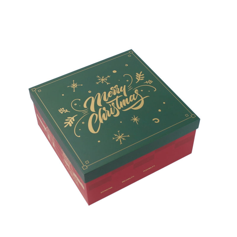 赤紙 クリスマス ギフト ボックス 蓋とベース 卸売と小売用