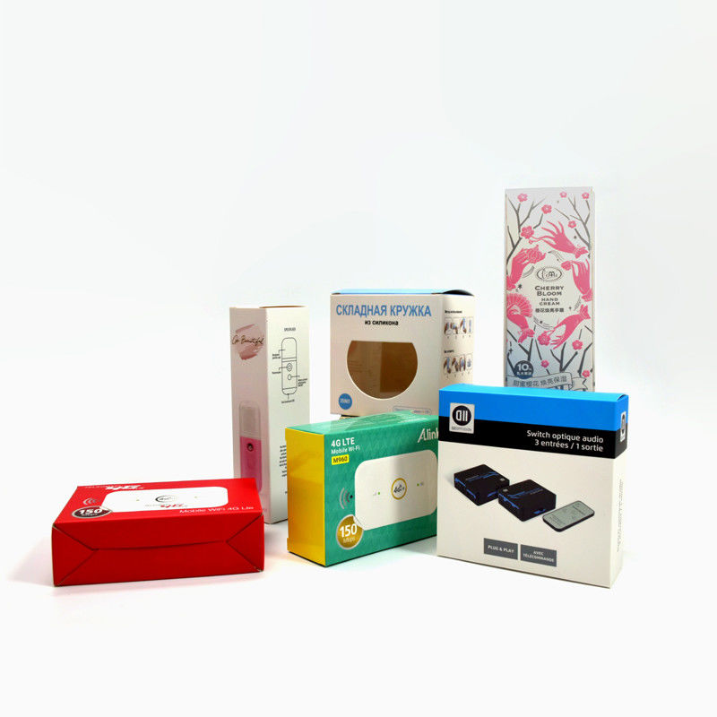 オーダーメイド ローゴ付き 空き包装箱 白い紙箱 あらゆる種類の製品展示箱