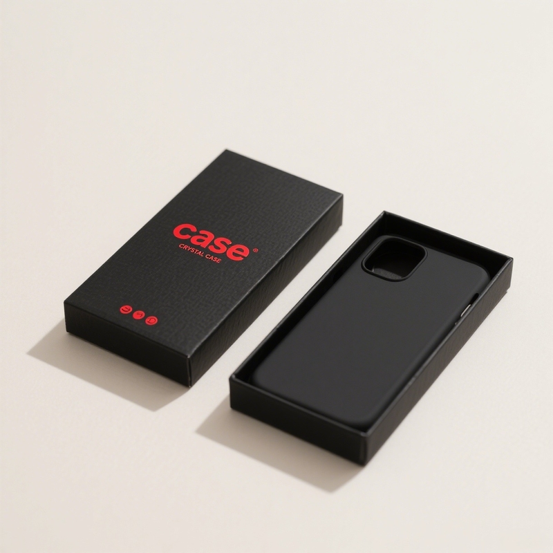 カスタムモバイルバックカバー包装箱 クラフト紙製携帯電話ケース包装箱 21x10x6cm