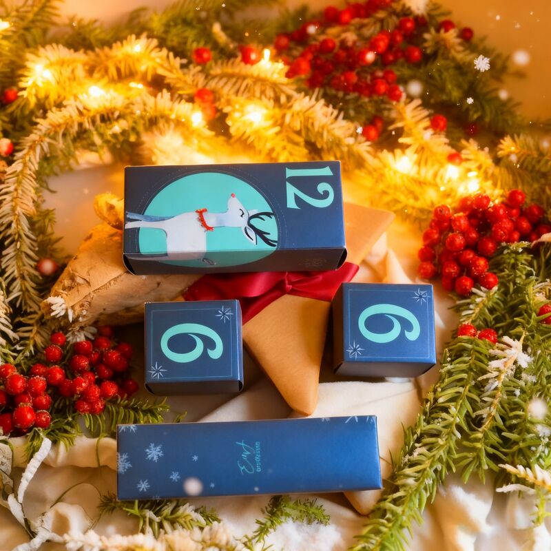 オーダーメイド レッド クリスマス フェスティバル カードボード ギフトボックス 蓋とベース 卸売・小売用