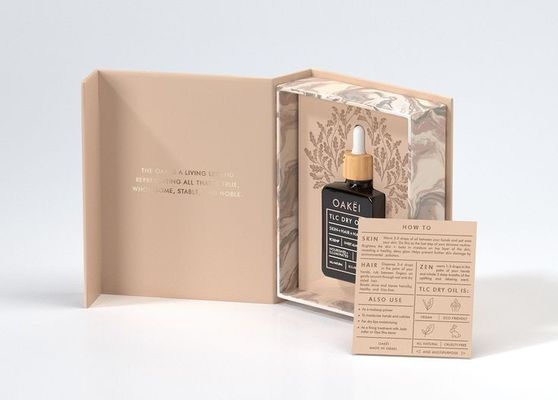 Luxryの泡の挿入物が付いている磁気ギフトの金ホイルの香水の包装箱